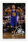 Steph Curry Golden State Warriors Autograph Signed Photo Print Basketball
