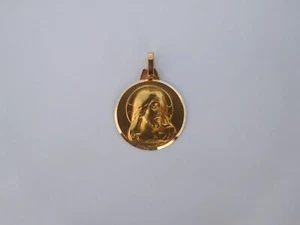 Beautiful Rare Small French Art Deco 18K Gold Jesus Christ Medal Charm Pendant⚜️ - Picture 1 of 13