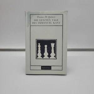 Thomas De Quincey "Die letzten Tage des Immanuel Kant" Matthes & Seitz 1991 - Bild 1 von 4