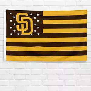 For San Diego Padres 3x5 ft Flag Baseball Gift Sports Banner - Picture 1 of 12