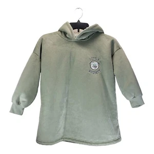 Star Wars Youth 3-7 Green Sherpa Lined Hoodie Yoda Embroidered Face Halloween - Picture 1 of 10