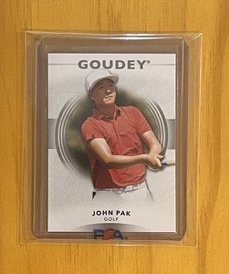 JOHN PAK ⛳️RARE✨ROOKIE✨CARD 2022 UPPER DECK (GC) 2021