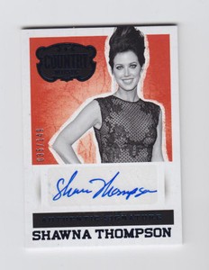 2015 PANINI COUNTRY MUSIC SIGNATURE SHAWNA THOMPSON 35/149 AUTO #S-ST AUTOGRAPH