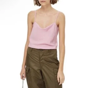 Top Shop rosa Camisole Windhalsausschnitt Größe 8 - Bild 1 von 7