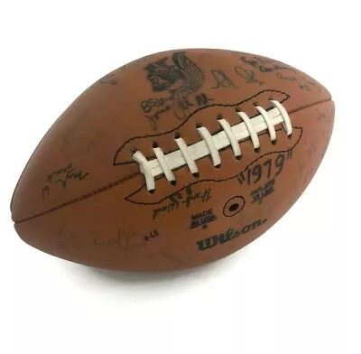 University So. Cal. USC Trojans PAC-10 Team Signed Football Wilson Vintage 1979  - Image 1 of 4