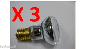 3 PACK R39 E17 LAVA LAMP REPLACEMENT BULB 25 WATT REFLECTOR TYPE Free shipping - Picture 1 of 4
