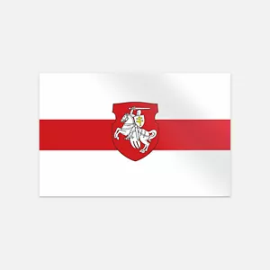 Calcomanía de vinilo con escudo de armas no oficial de bandera de Bielorrusia - Imagen 1 de 1