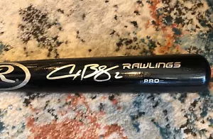 Alex Bregman Signed Autograph Rawlings Black Baseball Bat Houston Astros MLB - Picture 1 of 3