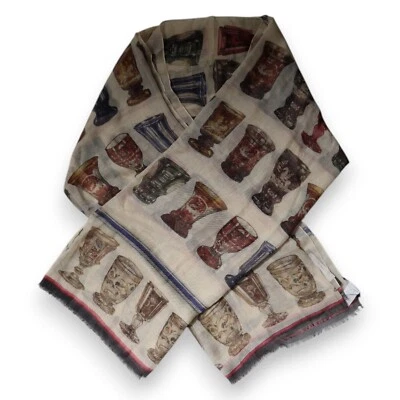 DOLCE & GABBANA Scarf Multicolor Glass Cashmere Foulard 196cm x 135cm RRP 950usd - Image 1 of 4