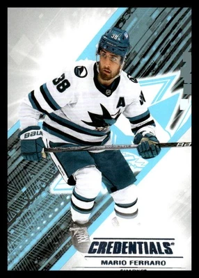 2024-25 UD Credentials Base 17 Mario Ferraro - San Jose Sharks - Image 1 of 2