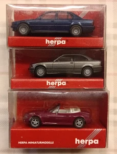 BMW - lotto 3 mod. - SERIES 7 - Z3 ROADSTER - 325i Coupe - 1/87 H0 - Herpa - Foto 1 di 4