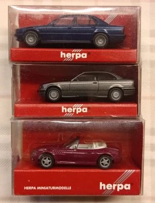 BMW - lotto 3 mod. - SERIES 7 - Z3 ROADSTER - 325i Coupe - 1/87 H0 - Herpa - Immagine 1 di 4