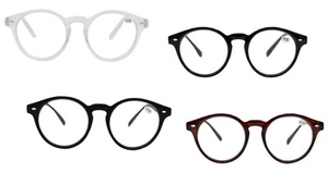 Retro Reading Glasses Classic Stylish Round Men Woman Unisex in 4 Colours TN38 - Picture 1 of 16
