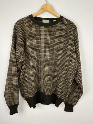 Suéter Lord & Taylor Para Hombre Grande Hecho en Italia Lana Merino Cuello Redondo Suéter Foto 1 de 4