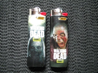 ¡ENCENDEDORES BIC THE WALKING DEAD! ¡NUEVO STOCK ANTIGUO! ¡Butano completo 2015! LOTE DE 2 Foto 1 de 4