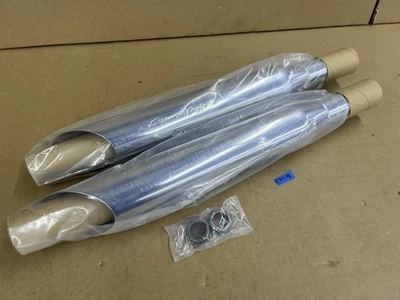 Genuine Harley-Davidson Screamin Eagle II Dual Slash Out Mufflers 80448-03 - Image 1 of 4