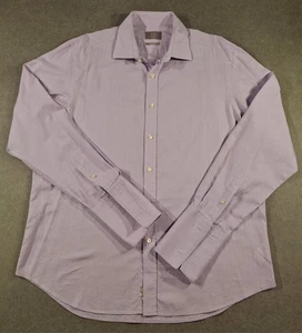 Savoy Taylor’s Guild Moss Bros Mens Regular Fit Lilac Cotton Shirt Size 17” 43 - Picture 1 of 12