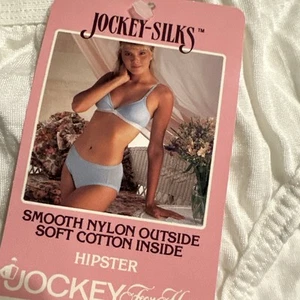 VTG 1990’s Jockey For Her Silks Hipster Brief Size 7 Panties Cotton/Nylon NWT - Picture 1 of 16