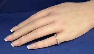 Hermoso Anillo Sonia B Diamantes Oro Rosa 14k💛Tamaño 4.5💛2.6 Gramos - Imagen 1 de 7