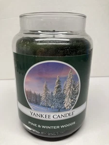Yankee Candle Pine & Winter Woods 22 oz Glaskerze Neu Deckel fehlt - Bild 1 von 5