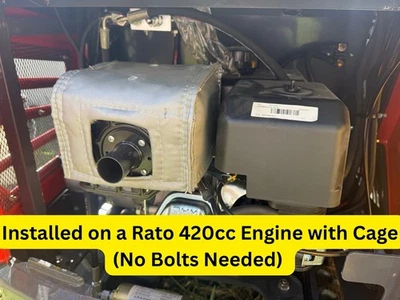 Muffler Blanket Fits Chinese Mini Excavator Skid Steer Rato 420cc Predator - Image 1 of 4