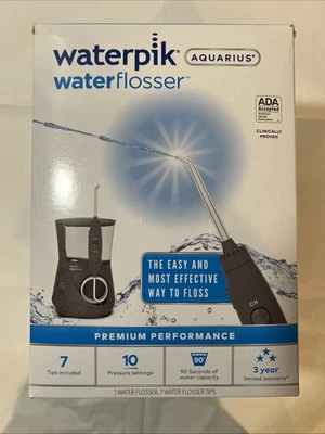 Waterpik Water Flosser Aquarius WP-660C - Negro - NUEVO Foto 1 de 4