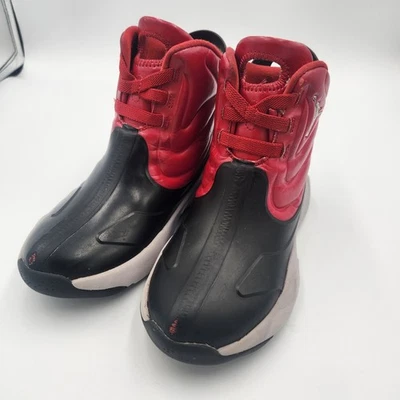 Nike Unisex Kids Jordan Drip 23 CT5798-006 Black Red Ankle Rain Boots Size 12C - Image 1 of 4