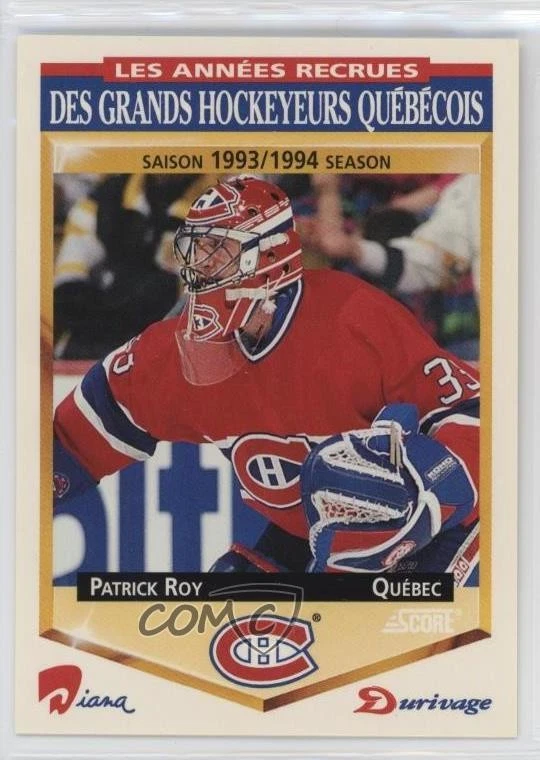 1993-94 Score Patrick Roy #17 HOF - Image 1 of 2