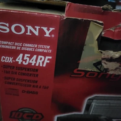 Sony CDX-454RF ADD On Compact 10 Disc Changer System Complete - NEW Open Box - Image 1 of 4