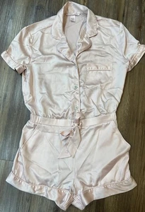 Mono de satén rosa Victoria's Secret mameluco pijama ropa de dormir talla XS camisón - Imagen 1 de 11