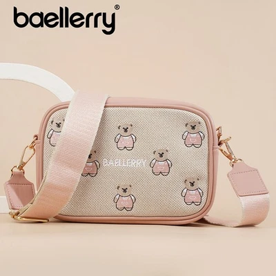 Lindo Bolso de Hombro de Oso de Dibujos Animados Mini Mensajero Bolso de Mano para Mujer Cartera Grande Wallet Foto 1 de 4