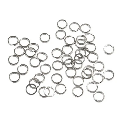 Connector Split Ring Split Ring Outdoor Sports 50 Pcs Accessories Double Split - Image 1 of 4