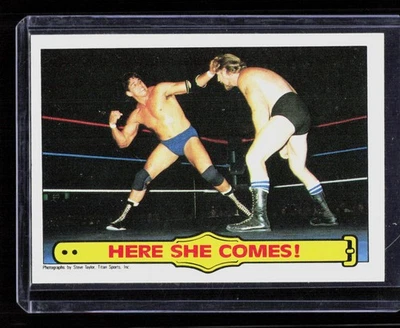 Tito Santana 1985 Topps WWF Pro Wrestling Stars #28 Here She Comes! - Image 1 of 2
