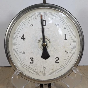 Vintage John Chatillon & Sons Hanging Round 15lb Scale - Picture 1 of 4