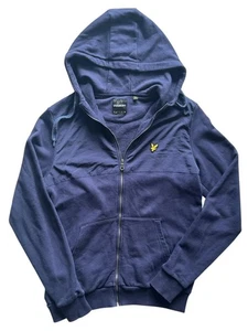 Men’s Navy Lyle & Scott Zip Hoodie Small VGC – Same Day Shipping Autumn Winter - Picture 1 of 10