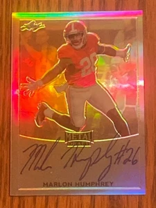 2017 Leaf Metal Draft RC Autogramm Refraktor Marlon Humphrey Alabama Ravens - Bild 1 von 2