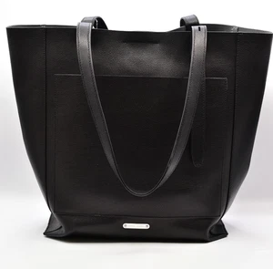 Rebecca Minkoff schwarz Stella North South große Tasche Handtasche Echtleder - Bild 1 von 12
