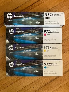 Neu ein Set Original HP 972X PageWide High Yield Schwarz, Cyan, Magenta & Gelb # - Bild 1 von 1