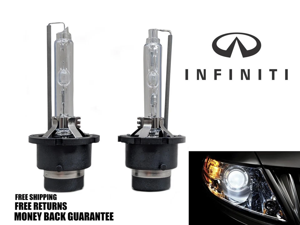 6000K Diamond White HID Xenon Headlight Bulb for INFINITI QX56 2004-2010 Low x2 - Image 1 of 1