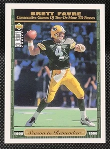 1996 Upper Deck Brett Favre Collectors Choice Season To Remember No. 57 - Picture 1 of 6