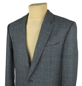T.M.Lewin Lovat Herren Blazer Jacke grau kariert Wolle Größe UK/US 42 L (L) - Bild 1 von 14