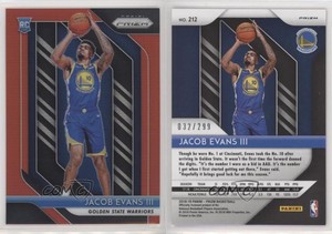 2018-19 Panini Prizm Red Prizm /299 Jacob Evans III #212 Rookie RC