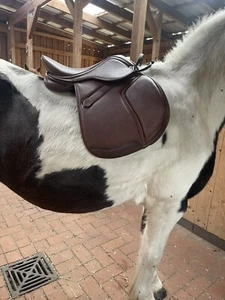 Ponysattel Springen, braun, 15er Sitzfläche - Bild 1 von 6