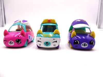 Shopkins Cutie Car Happy Meal Juguete Soleado Sedán Rosa Calle Sneak Crucero Gorra Foto 1 de 4