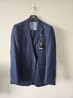 Oxford Suit Mens M Medium Jacket Pants Blue Two Piece Business Formal
