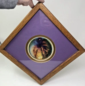 Mark Henson Crossing the Stream stampa artistica incorniciata artista firmata su tappetino 11" x 11" - Foto 1 di 9