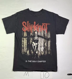 Slipknot T-Shirt Men's Medium Black Graphic 5: The Gray Chapter Short Sleeve - Picture 1 of 5