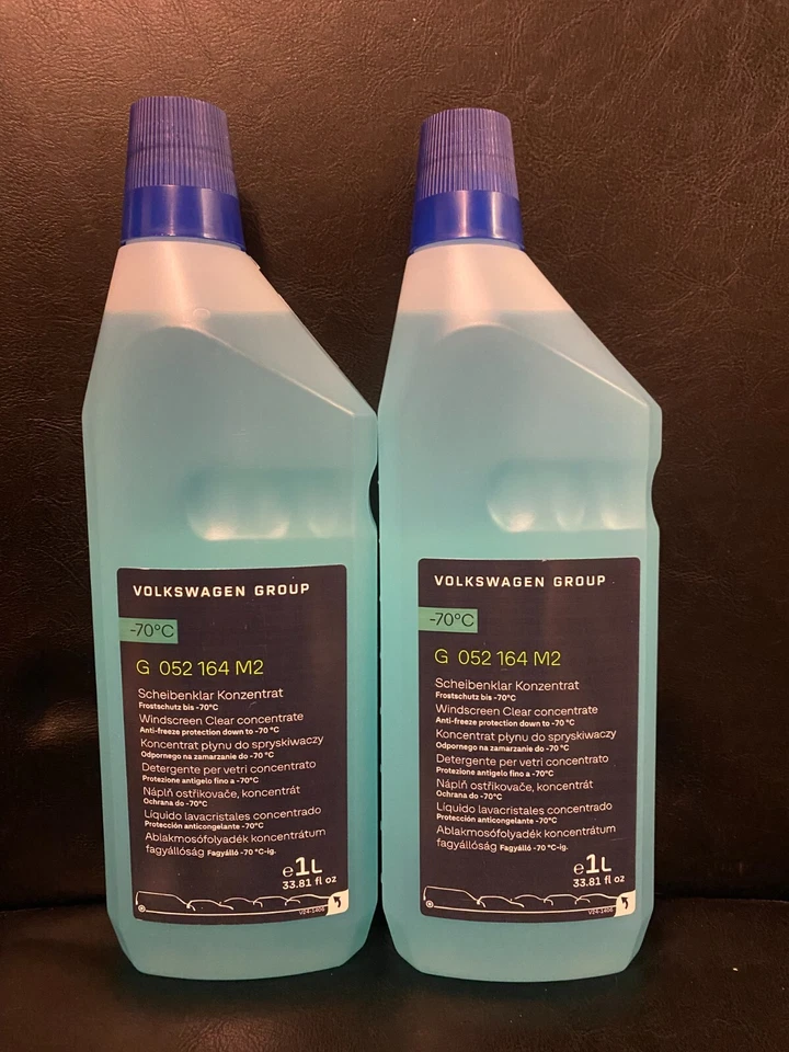 Genuine NEW Volkswagen Audi Skoda Seat VW Screenwash G052164M2 - 2 X 1 L Bottles - Image 1 of 1