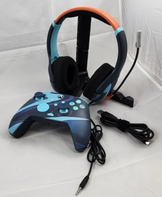 REMATCH GLOW Controller & AIRLITE Headset, PDP - Blue Tide Bundle Pack: Tested - Image 1 of 4
