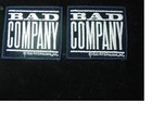 LOT OF 2 BAD COMPANY VINTAGE IRON PATCH 1990  HEAVY ROCK  3.25"X3"-LICENSED